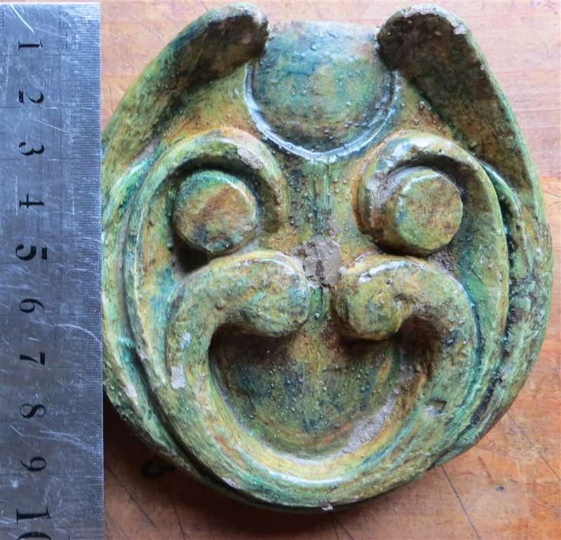 Cast of Small Lion/Gargoyle relief sculpture - Sculptor Rose Dearing - provenance docs copies availa