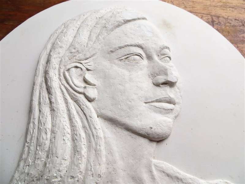 3 x Unfinished relief sculptures - Sculptor Rose Dearing - 1 bid for all