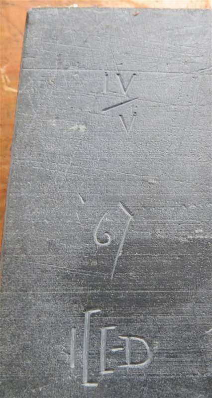 Large Relief Sculpture Set - 5 x Large Black Stone Numbered & Signed - 150mm x 460mm each Stone