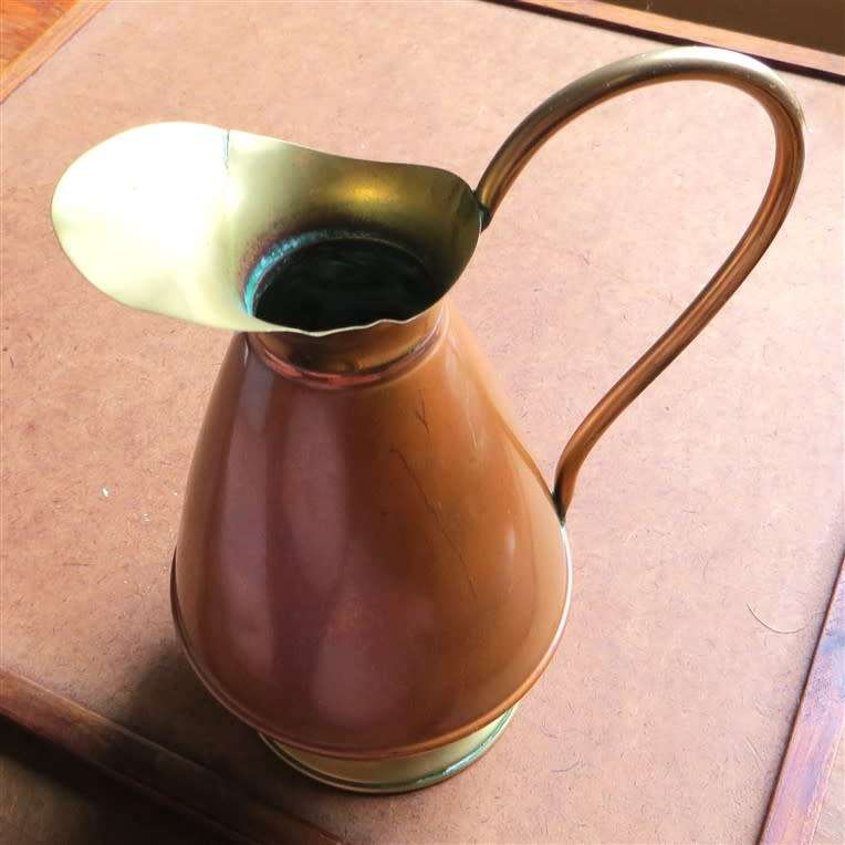 Copper & Brass Jug - High Quality - Made in Holland