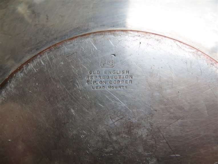 Old English - Numbered Ornate Silver Plated Plate