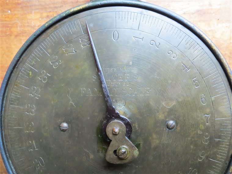 Victorian Antique Salter Scale - Heavy base & quality item Late 1800`s