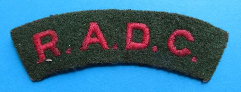 Royal Army Dental Corps Embroidered Shoulder Title **SCARCE**