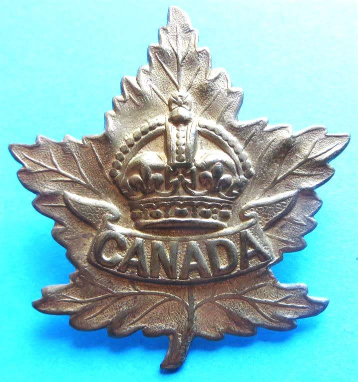 Canadian Expeditionary Force WW1 Cap Badge Scarce item
