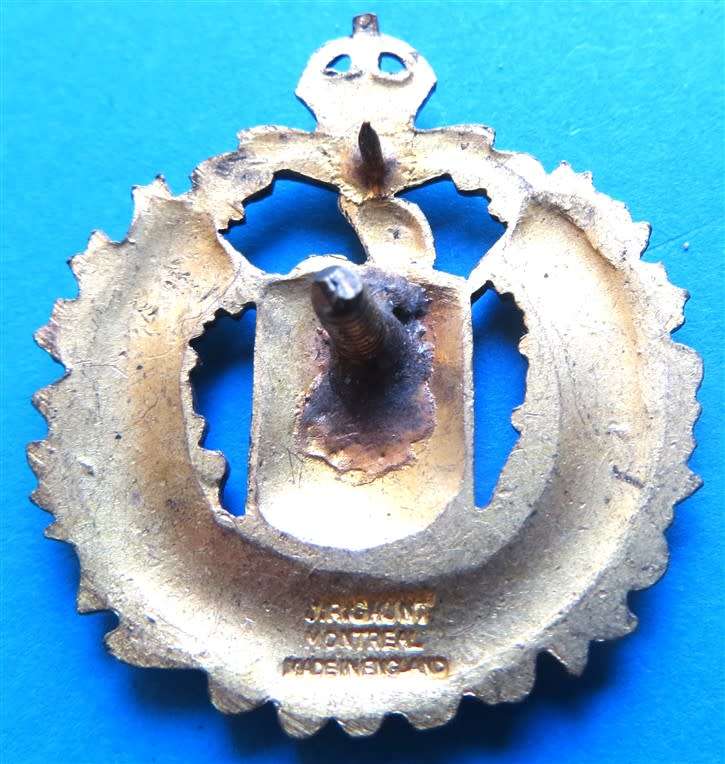 Lord Strathcona`s Horse (Royal Canadians) Tank Regt. Cap Badge SCARCE
