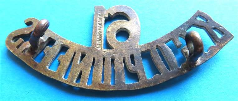 Indian King George Own Pioneers 61st Scarce Shoulder Title