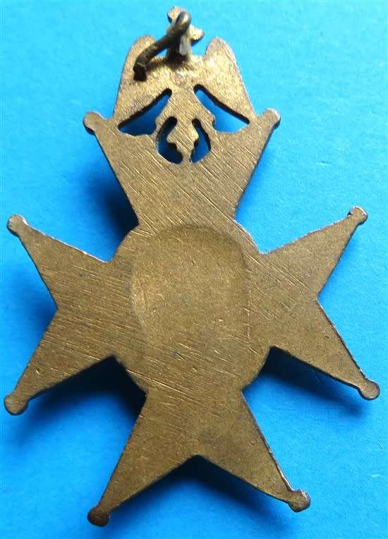 Vintage Masonic Hand Shake Cross with Eagle of Peace