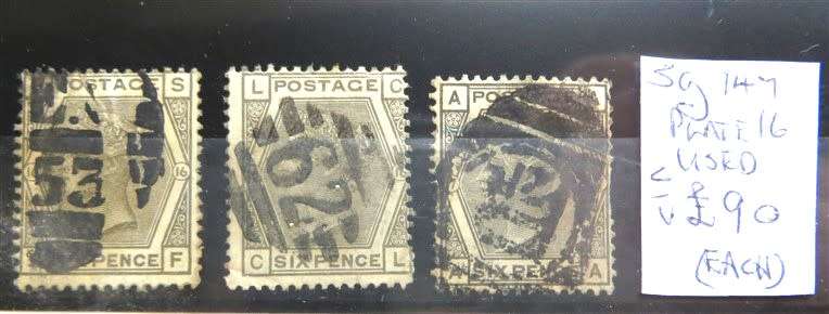 GB SG 147 Plate 16 Used Catalogue Value  R5400.00