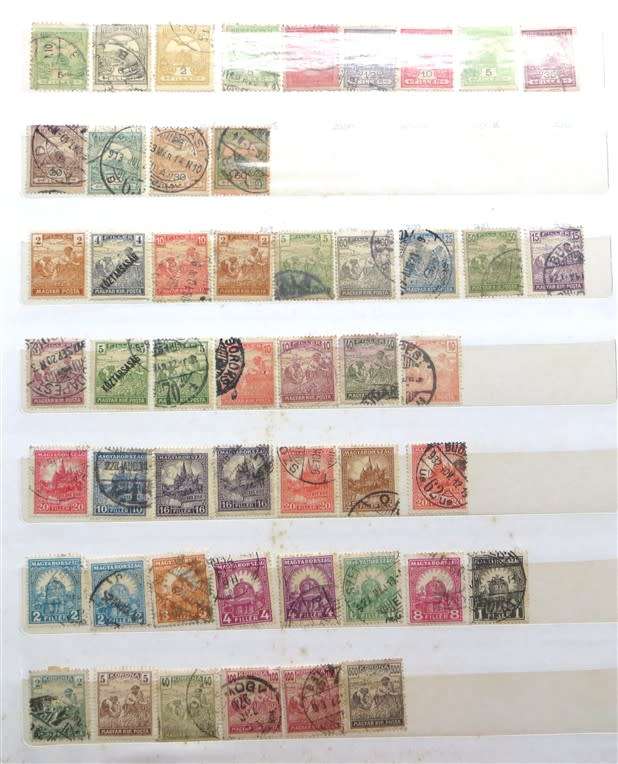 Hungary Stamps on Album Pages - 1 Bid for the Lot