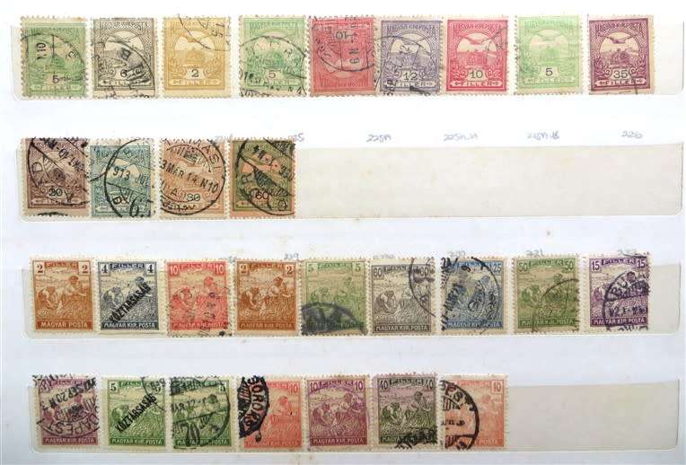 Hungary Stamps on Album Pages - 1 Bid for the Lot