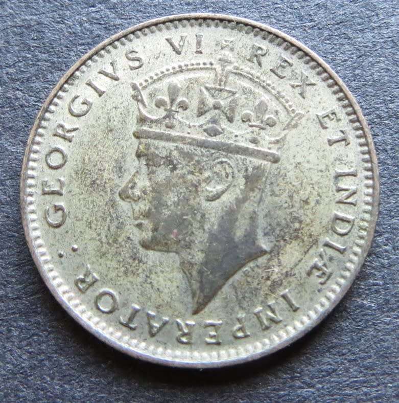 1937 East Africa 50c/Half Shilling Coin Silver