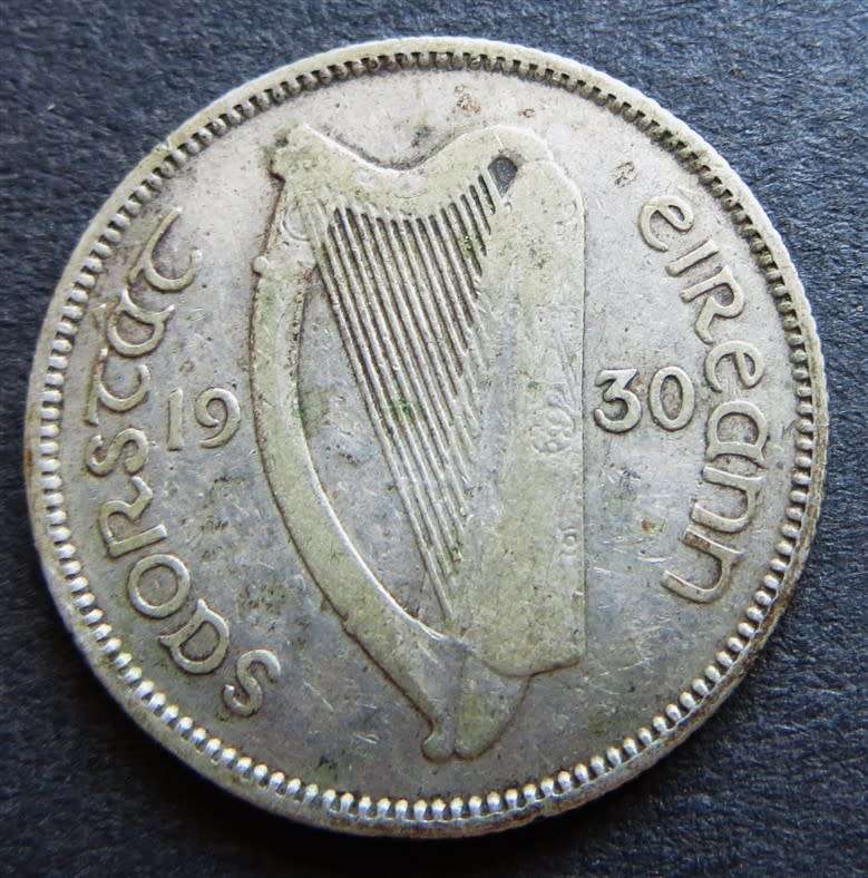 Ireland 1930 1 Shilling SILVER SCARCE