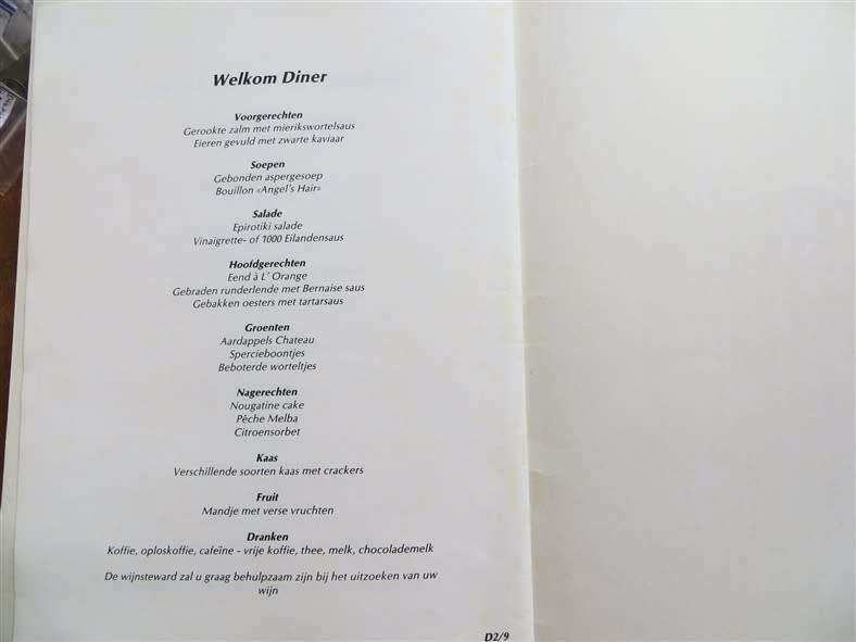 Oceanos - Sunk off SA in 1991 - Captain`s Dinner
