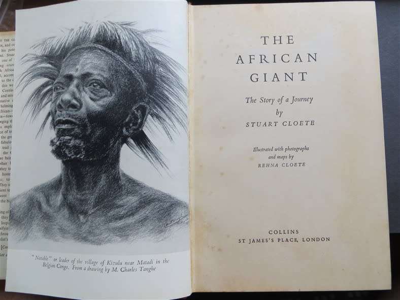 1958 The African Giant - Stuart Cloete Africana/Rhodesiana