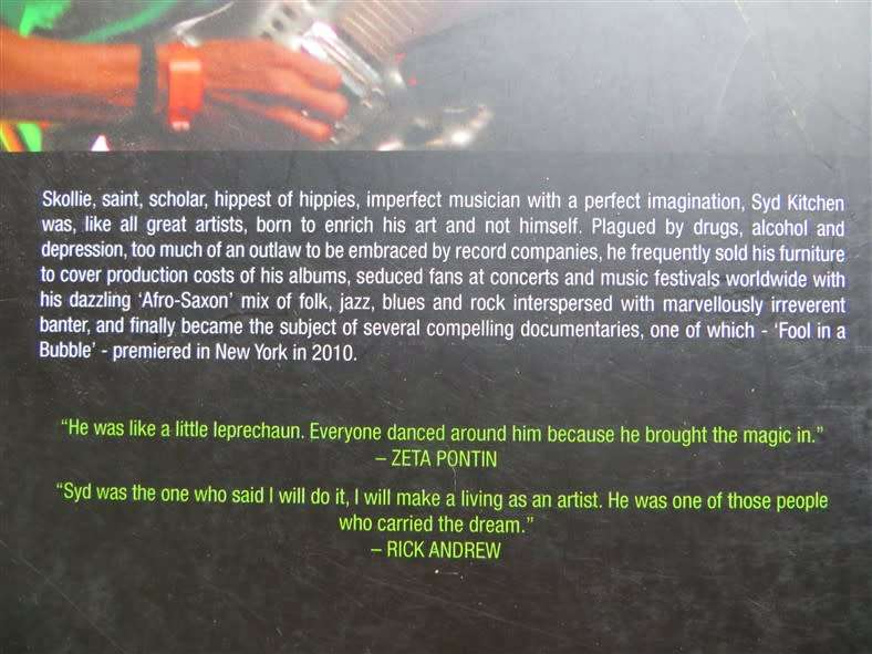 Syd Kitchen - Scars that Shine - Donve Lee , signed by author