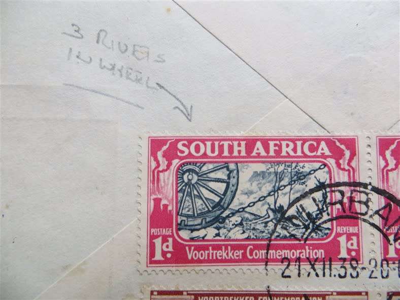 SA Union Set on New Years KLM Cover with 3 Rivets Error