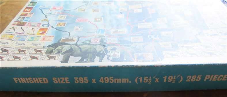 Rhodesia Stamps Map Puzzle - Have not checked if all there & complete