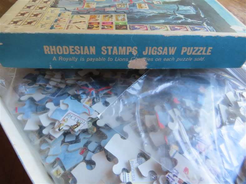 Rhodesia Stamps Map Puzzle - Have not checked if all there & complete