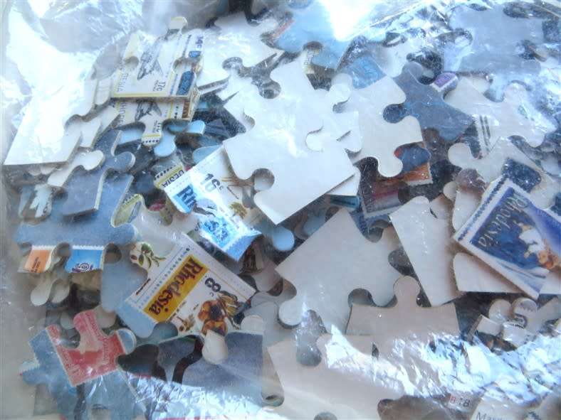 Rhodesia Stamps Map Puzzle - Have not checked if all there & complete