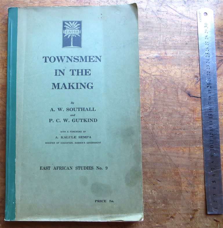 Townsmen in the Making - East African Studies- Southall & Gutkind SCARCE