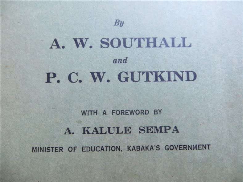 Townsmen in the Making - East African Studies- Southall & Gutkind SCARCE