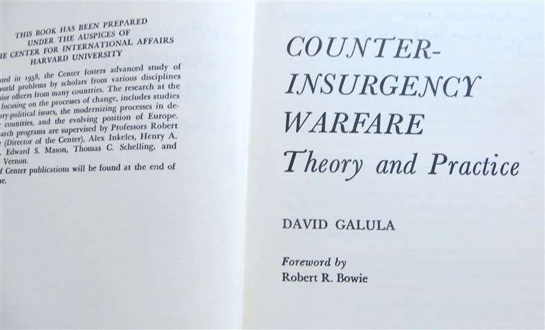 Counter Insurgency Warfare - David Galula - Theory & Practice 1966