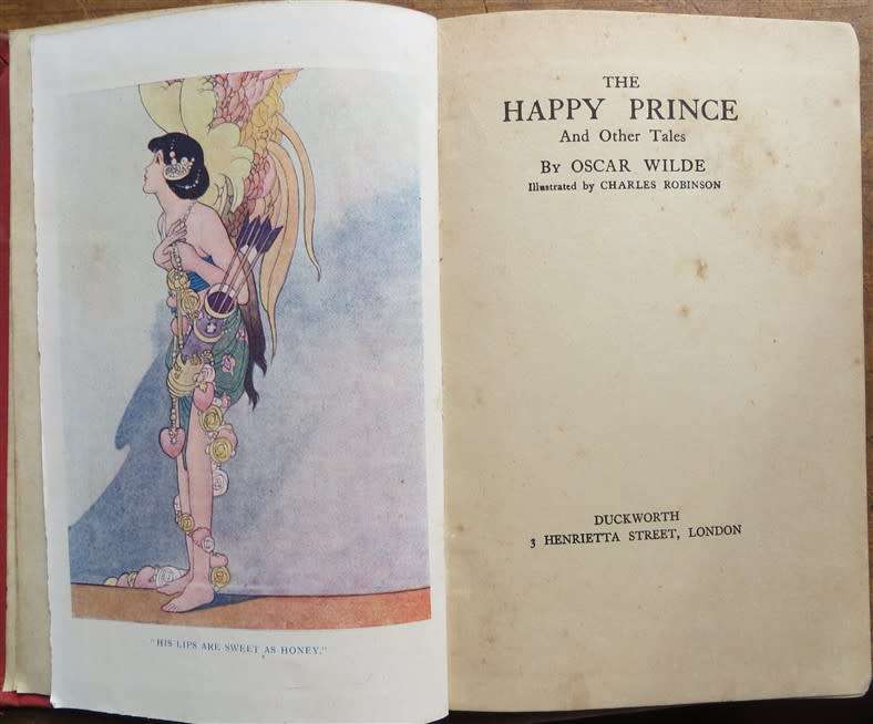 1943 The Happy Prince & Other Tales by Oscar Wilde - Charles Robinson Illustrated