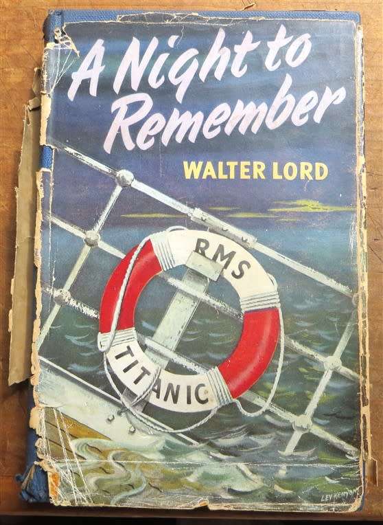 A Night to Remember - Walter Lord - RMS Titanic 1956 1st Edition