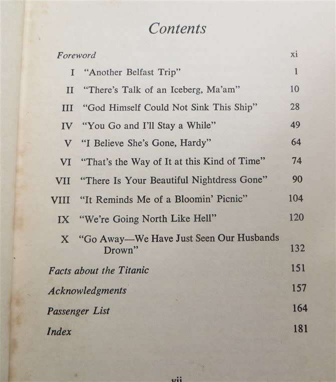 A Night to Remember - Walter Lord - RMS Titanic 1956 1st Edition