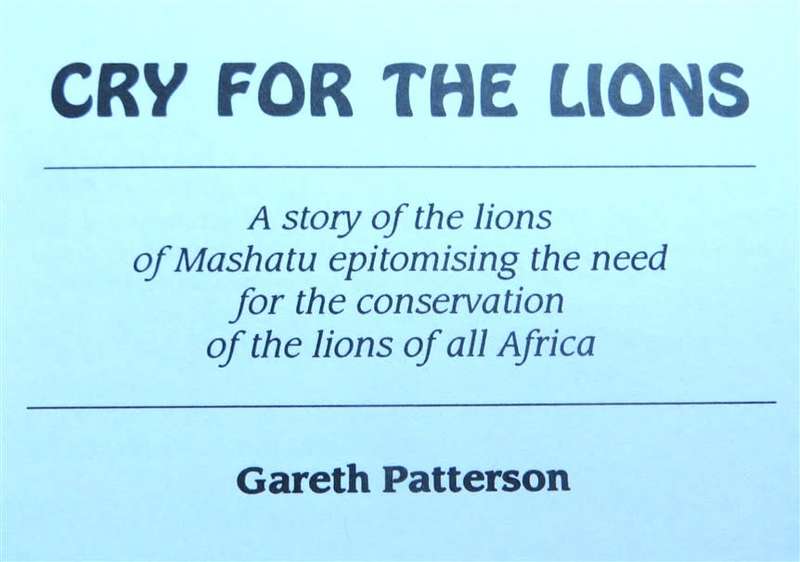 Cry for the Lions - Gareth Patterson - Hardcover