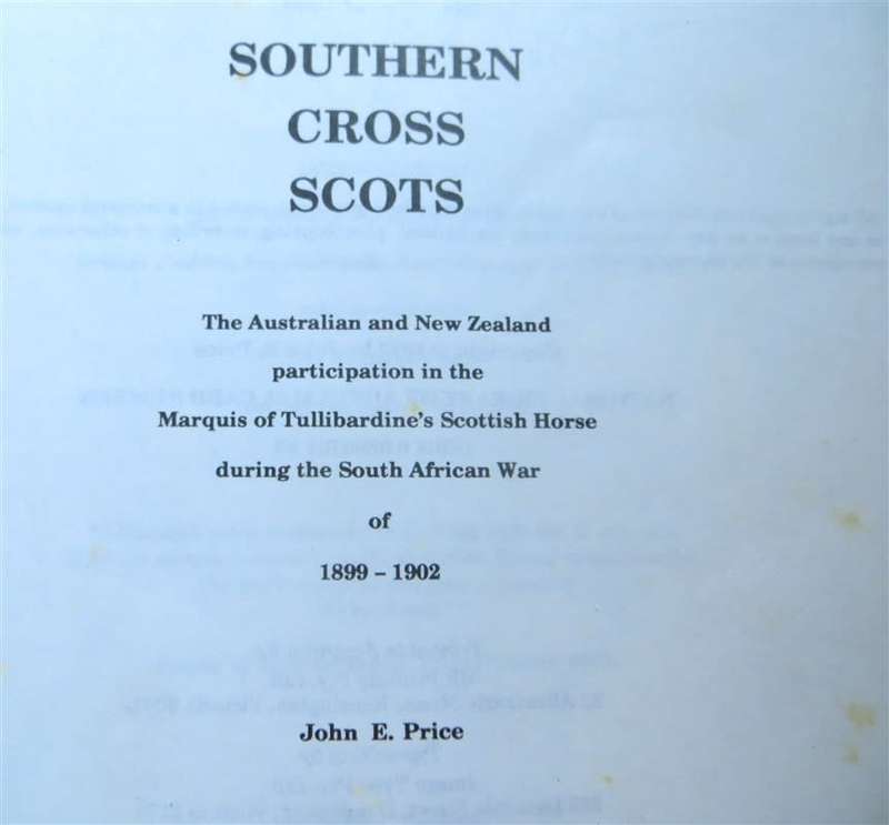 Southern Cross Scots - John E Price signed by author limited edition 71/300