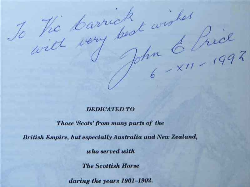 Southern Cross Scots - John E Price signed by author limited edition 71/300