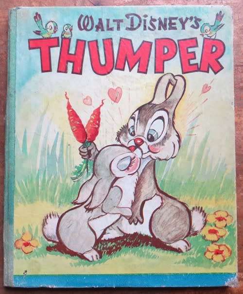 1942 Walt Disney`s Thumper Hardcover Book