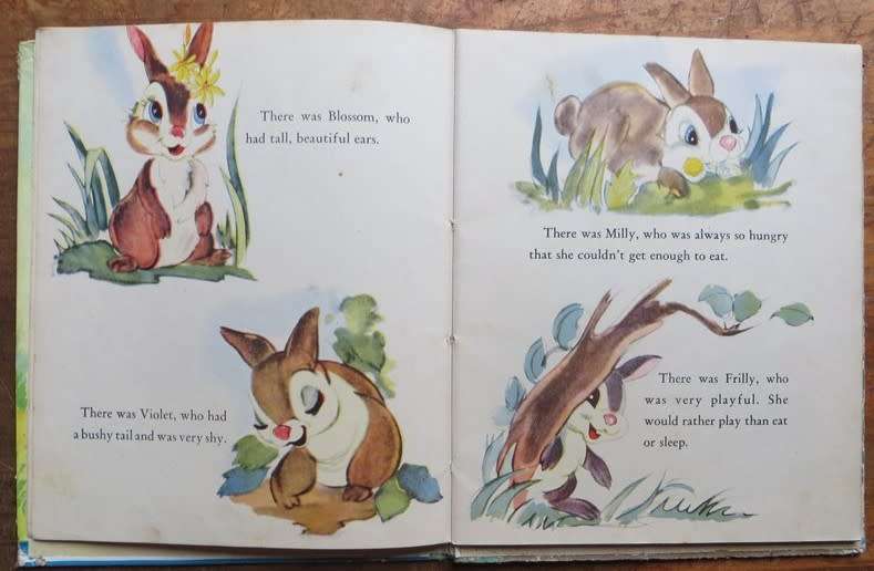 1942 Walt Disney`s Thumper Hardcover Book