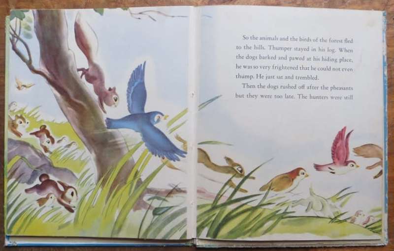1942 Walt Disney`s Thumper Hardcover Book