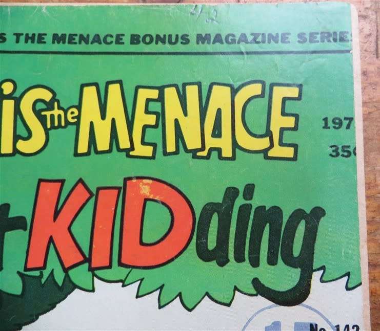 Dennis the Menace - Just Kidding Comic - Error Cutoff