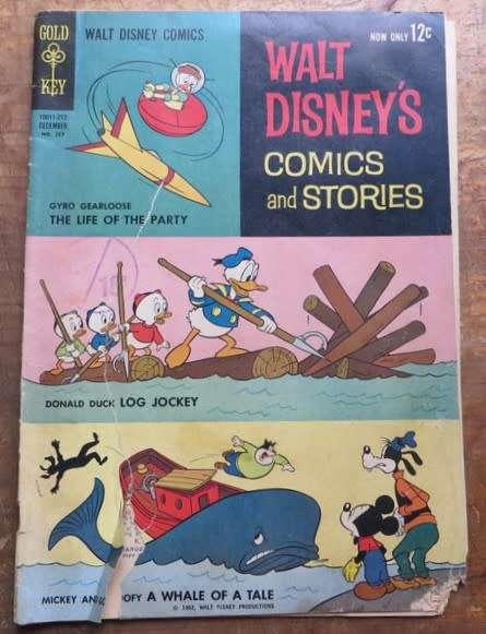 Walt Disney`s Comics & Stories SCARCE COMIC  damaged