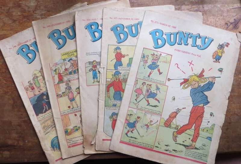 5. x 1960`s Bunty Paper Comics - 1 Bid