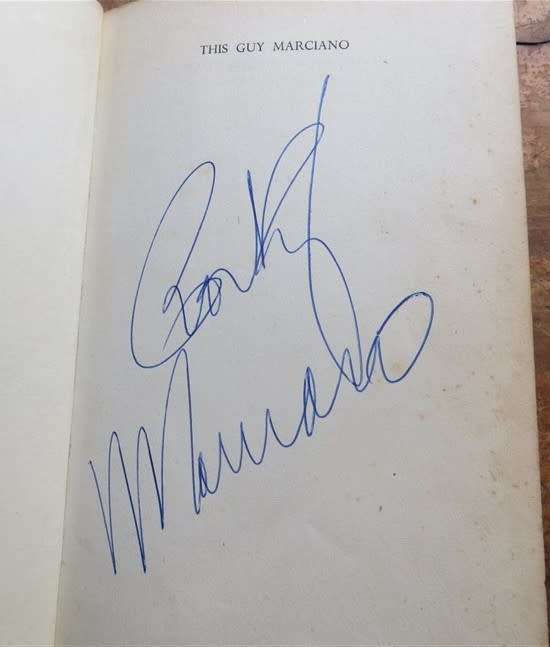 1855 This Guy Marciano - Autographed Rocky Marciano - Wilfred Diamond