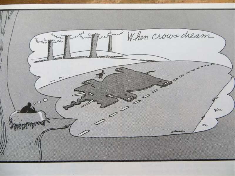Night of the Crash Test Dummies - Far Side - Gary Larson