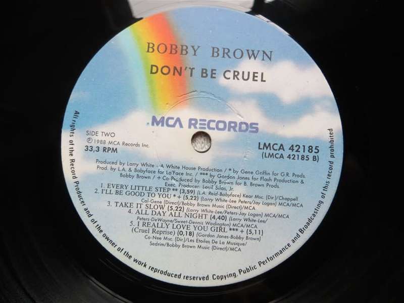Bobby Brown - Don`t Be Cruel - Vintage Vinyl LP VG/see pics