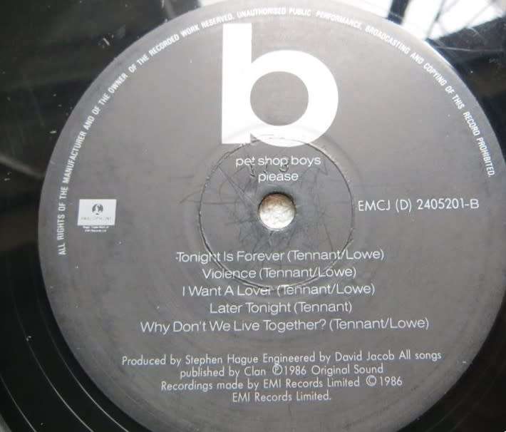 Pet Shop Boys - Please - Vintage Vinyl LP G/VG