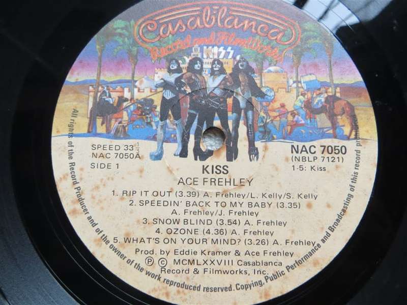 KISS - Ace Frehley - Vintage Vinyl LP VG