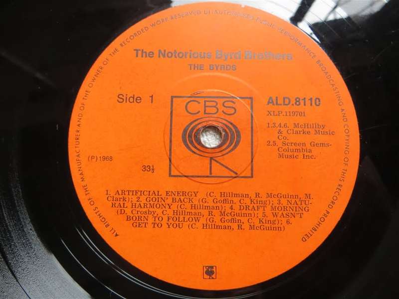 The Byrds - The Notorious Byrd Brothers - Vintage Vinyl LP VG