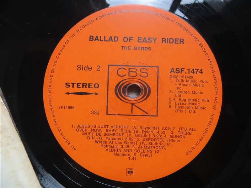 The Byrds - Easy Rider - Vintage Vinyl LP VG/G