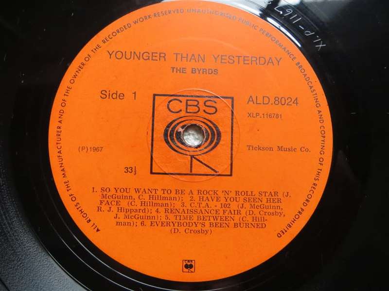 The Byrds - Younger than Yesterday - Vintage Vinyl LP VG/G