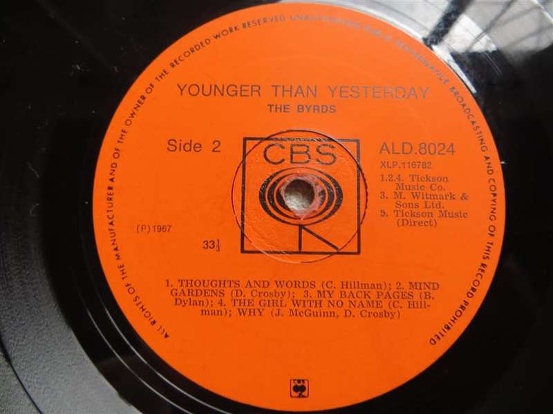 The Byrds - Younger than Yesterday - Vintage Vinyl LP VG/G