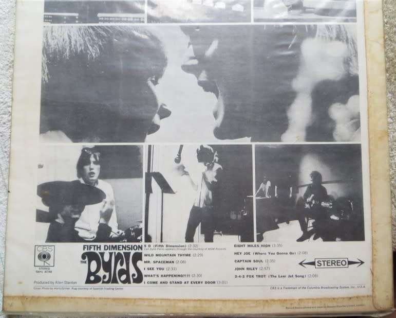 The Byrds - Fifth Dimension - Vintage Vinyl LP VG/G