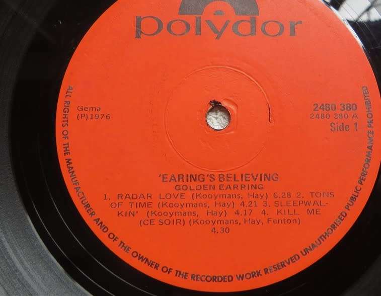 Golden Earring - earring is believing - Vintage Vinyl LP G
