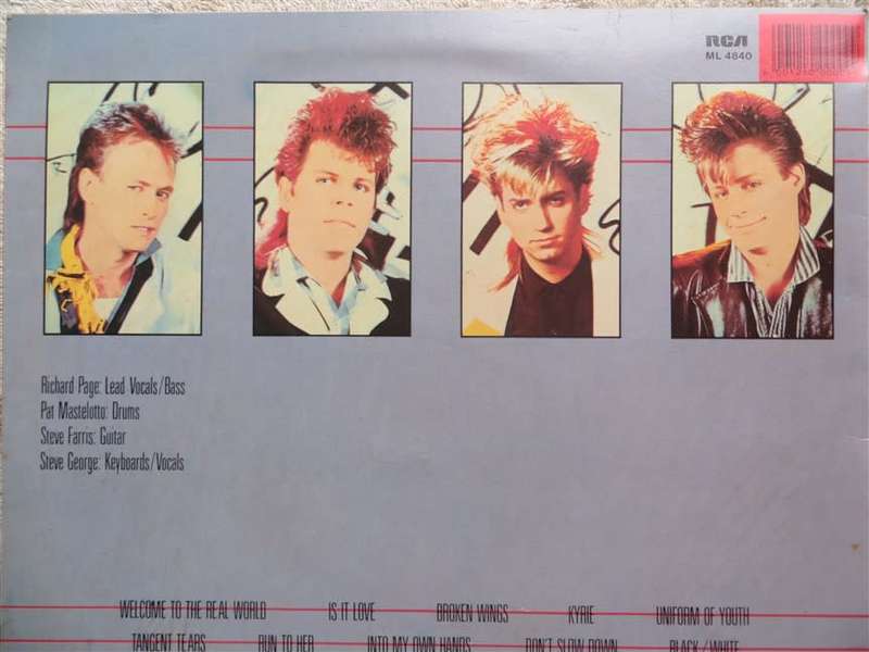 Mr Mister - Welcome to the Real World - Vintage Vinyl LP VG